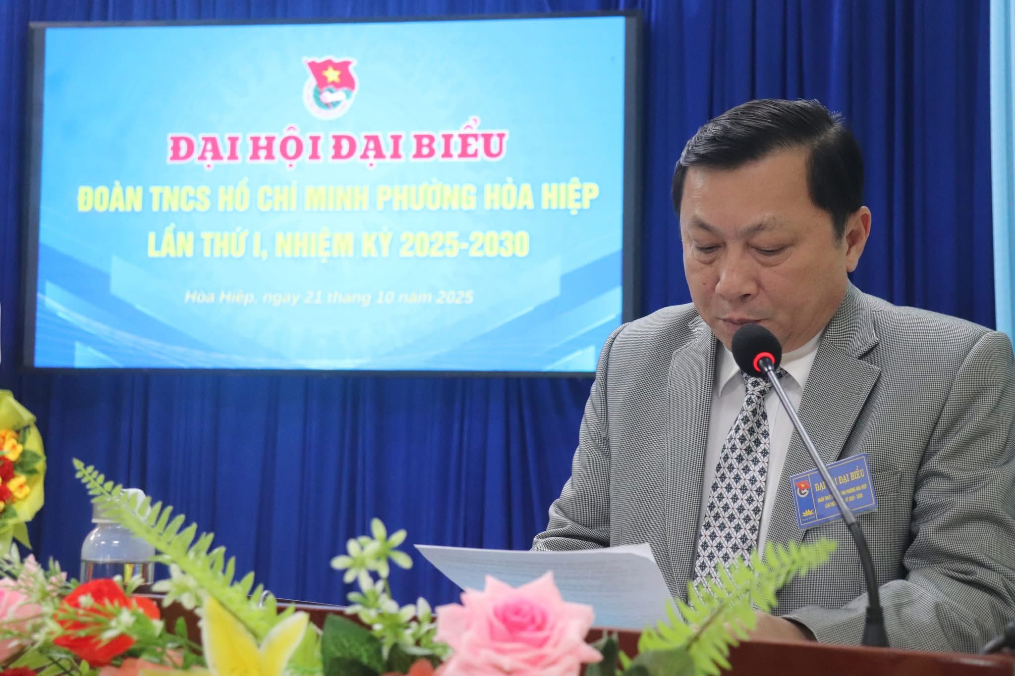 Đại hội đại biểu Đoàn TNCS Hồ Chí Minh phường Hòa Hiệp lần thứ I, nhiệm kỳ 2025 - 2030